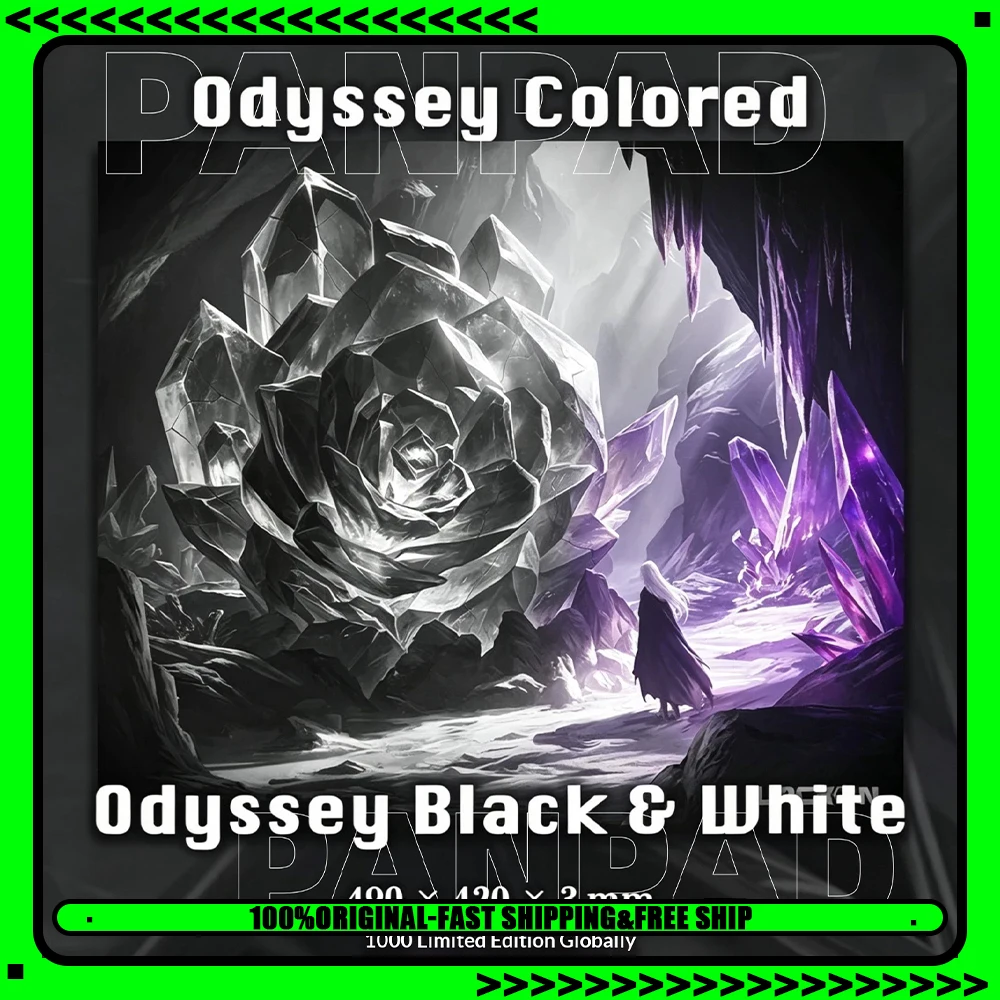 PAN Esports Odyssey Colored Glass Gaming Mousepad  FPS Both Speed And Smoothness Mouse Pad For VALORANT TTK CSGO PC Accessories