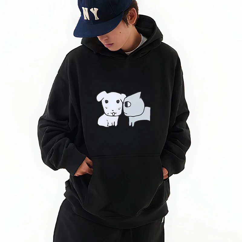 

Funny Cartoon Emoticons print hoodie Men Women Kawaii Casual Fashion Fleece pullover Unisex Autumn Winter streetwear Sweatshirt