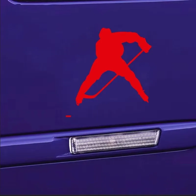 Ice hockey player styling design, car windows, bumpers, motorcycle accessories decoration, vinyl car stickers