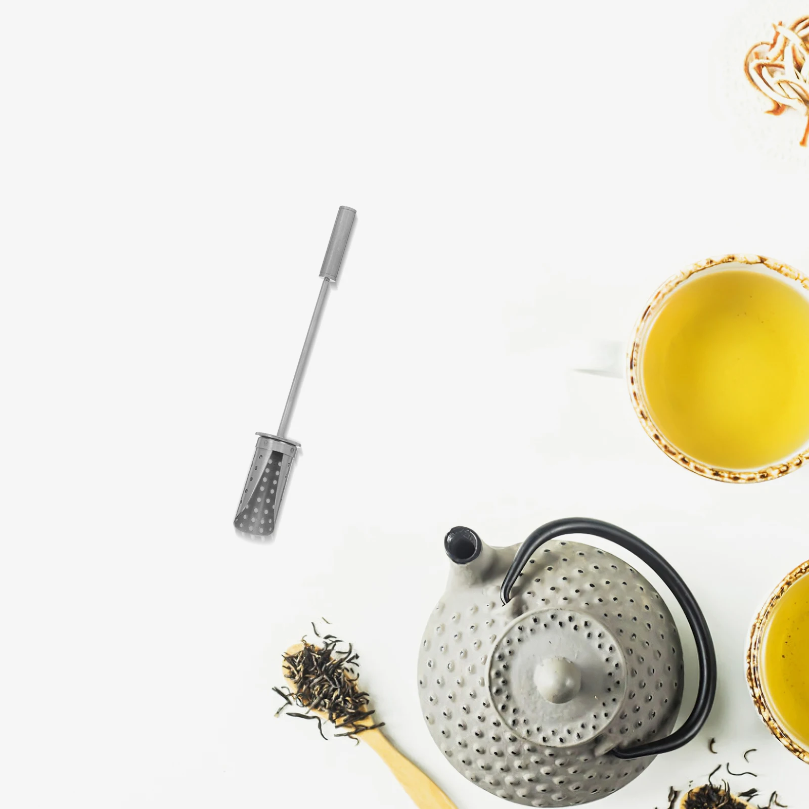 

High Grade Stainless Steel Tea Infuser Strainer Loose Leaf Steeper Easy Use Storage Home Office Gift Tea Strainer