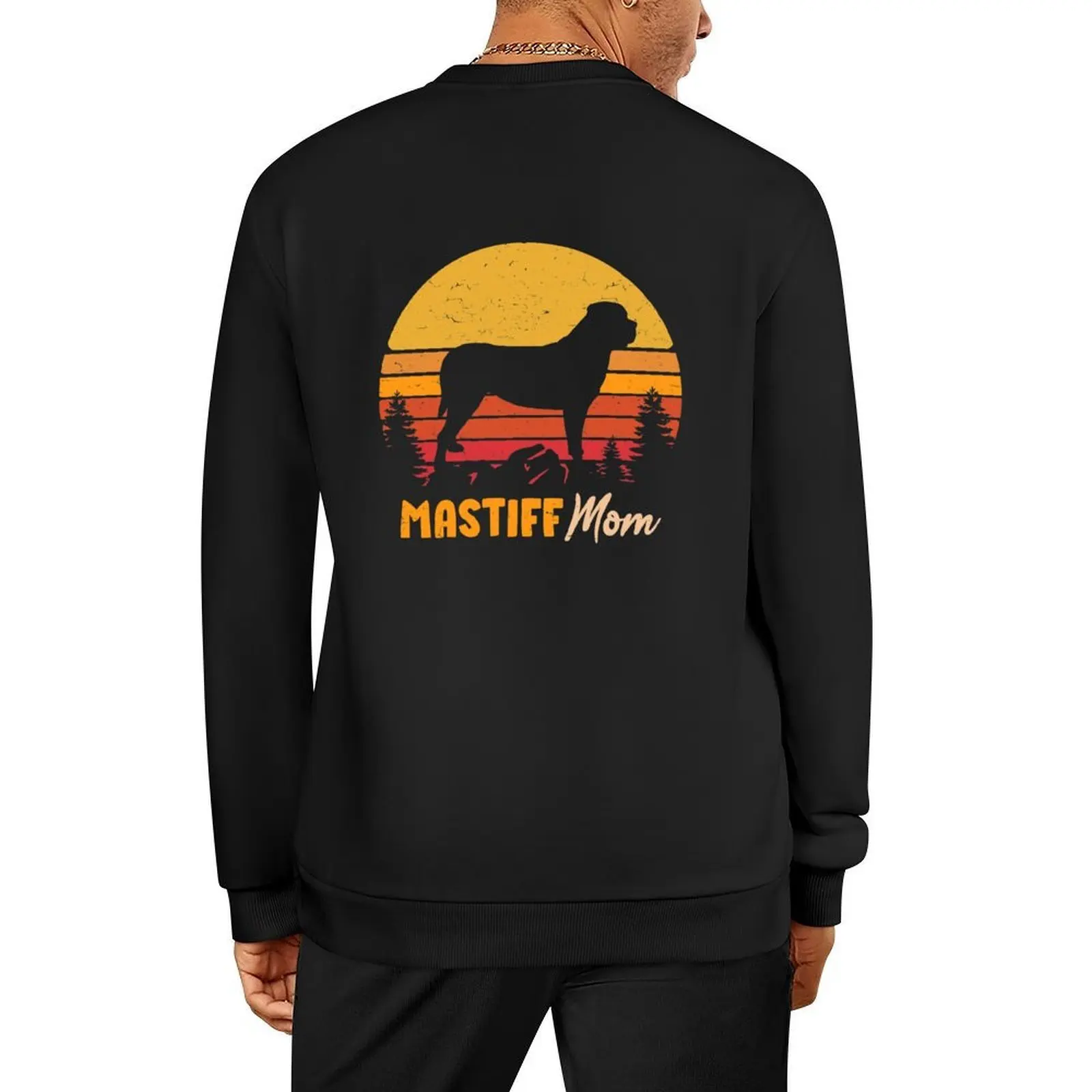 

Mastiff Dog Mom Vintage Retro Pullover clothes for men men's sweat-shirt tracksuits tracksuit autumn sweatshirt