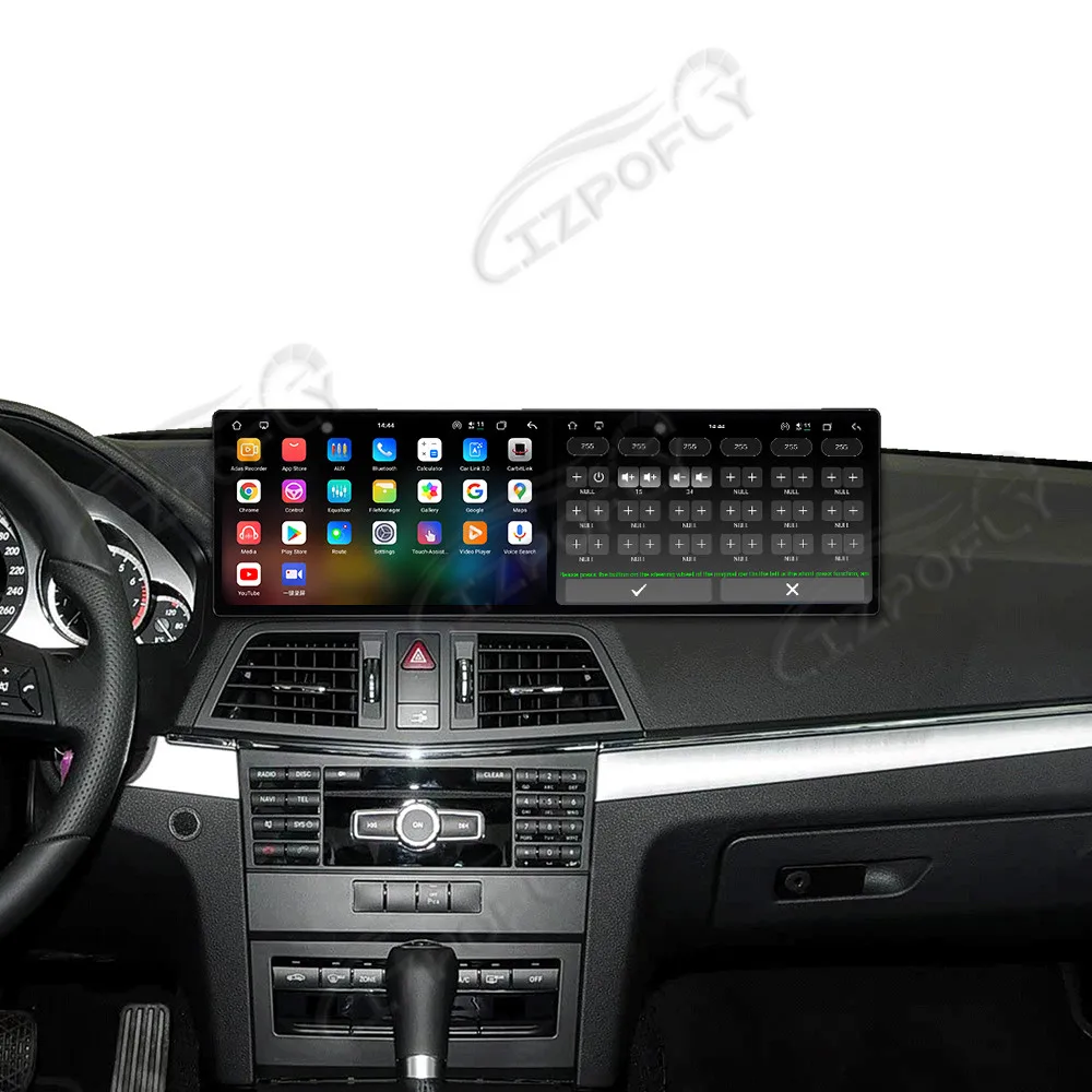 Dual 9.1'' Android 15 CarPlay Car Radio For Mercedes-BenzE2-door coupe W212 2012-2014 Touch Screen Multimedia Player GPS