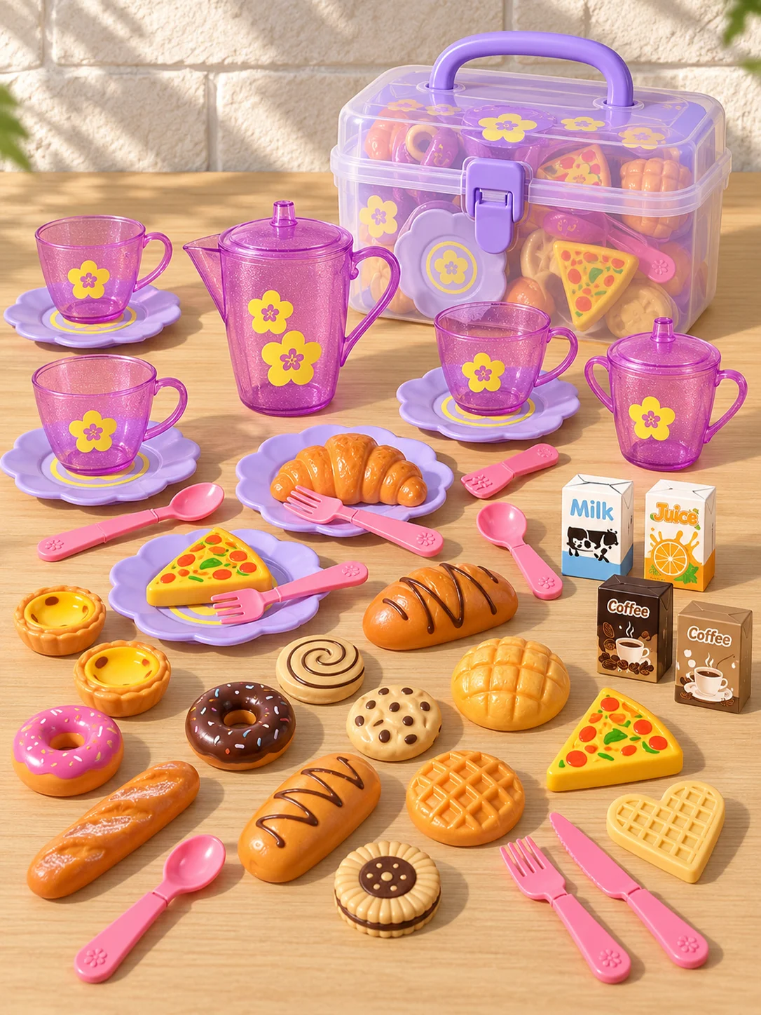 Tea Party Play Set Portable St - đánh giá và giá Kids Outdoor Kitchen Accessories