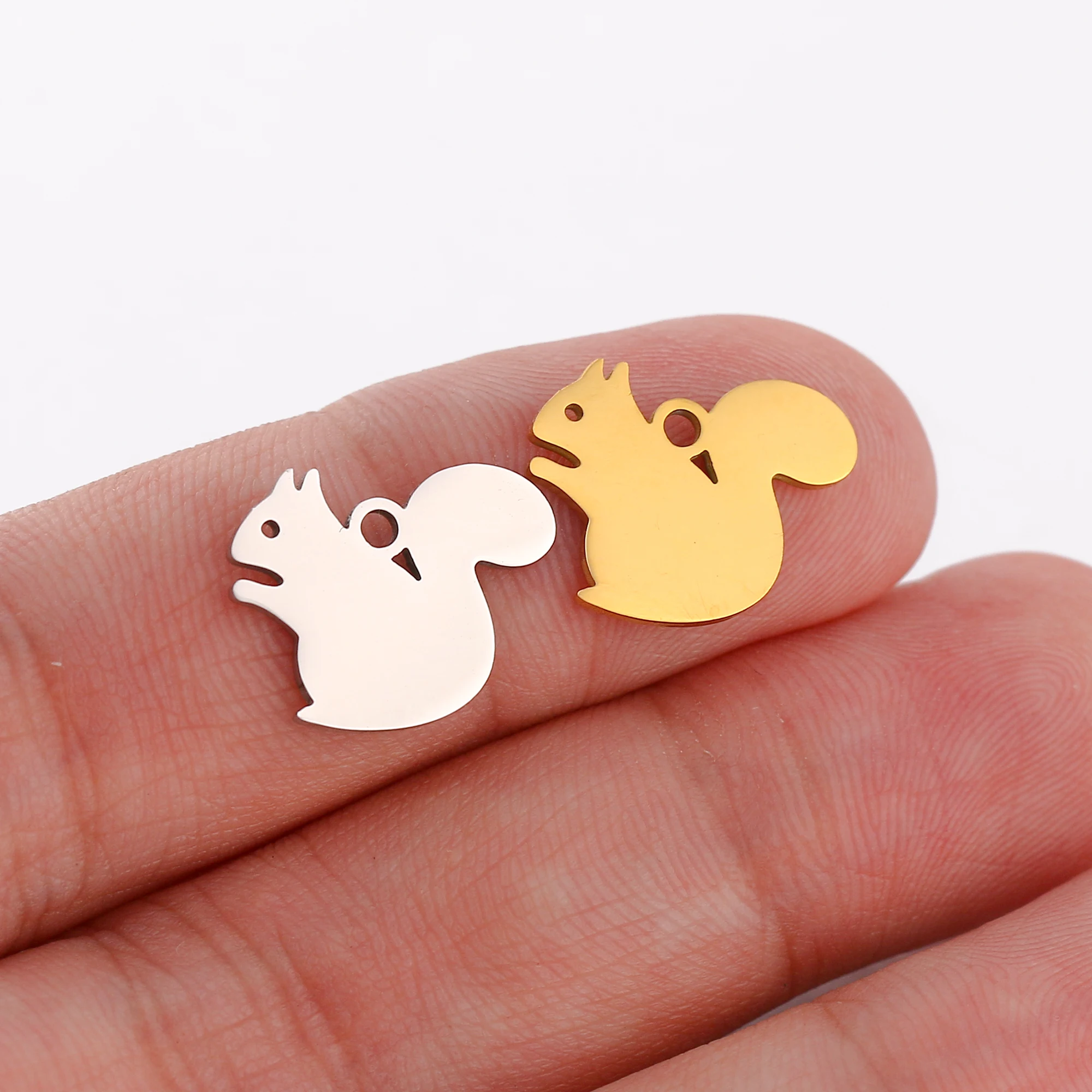 5 teil/los Nette Panda/Eichhörnchen/Fuchs/Affe/Giraffe/Eule Charms Tier Anhänger DIY Handgemachte Halskette Armband ohrringe Schmuck Machen – Detail 7