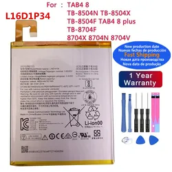 2024 Years L16D1P34 Original Battery For Lenovo TAB4 8 TB-8504N TB-8504X TB-8504F TAB4 8 plus TB-8704F 8704X 8704N 8704V Battery