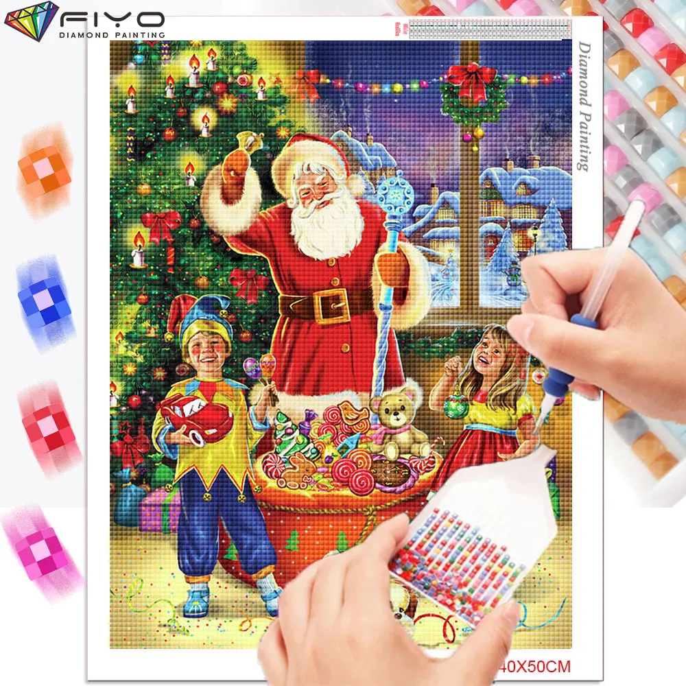 Diamond Painting New Collection Merry Christmas Cartoon Girl Full Diamond Embroidery DIY Mosaic Paintings Cross Stitch cuadros