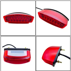 Universal 12V LED Motorcycle Rear Tail Light Motorbike License Plate Brake Stop Lamp For Suzuki Ducati M1000 S2R S4R 900 620 400