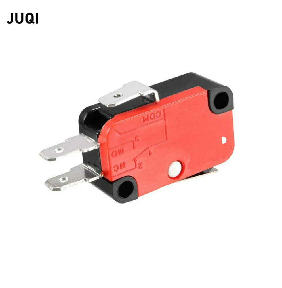 10PCS V-151-1C25 15A Micro Limit Switch Push Button SPDT Momentary Snap Action Inching switch, travel switch