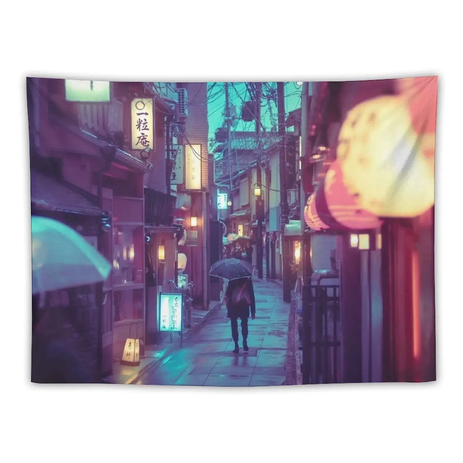 Kyoto Ponto Cho photography Tapestry Decorative Wall Murals Bedroom Deco Tapestry