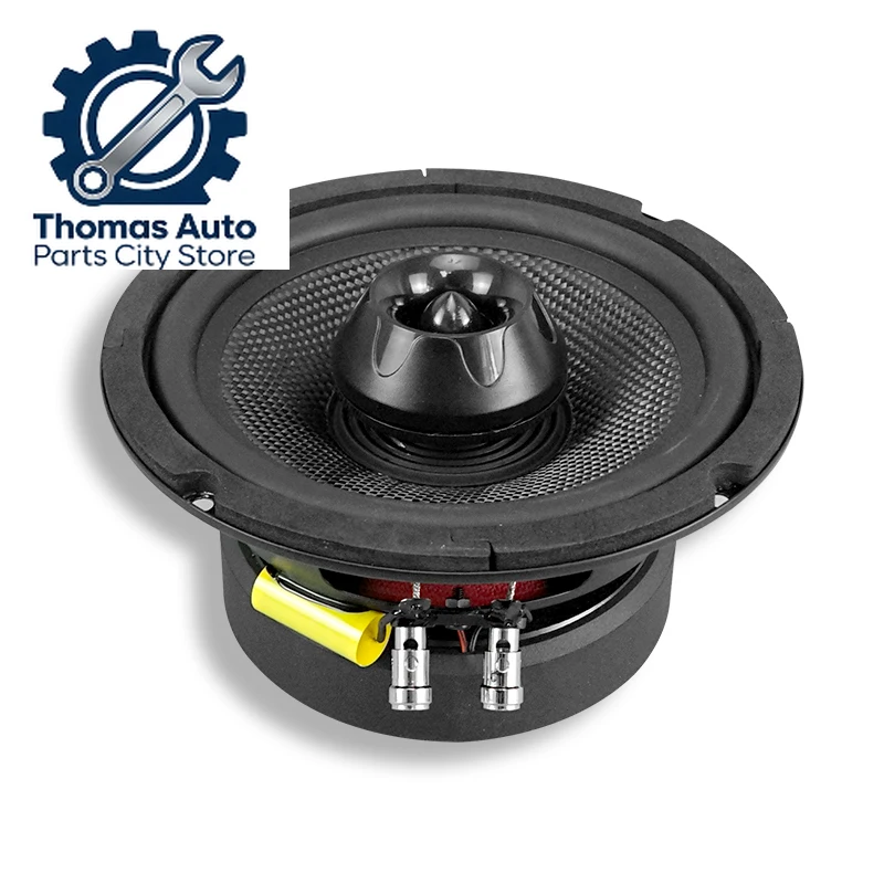 

OEM 6.5 Inch 2-Way Water Resistant Carbon Fiber Cone Rubber Surround Coaxial Car Speaker
