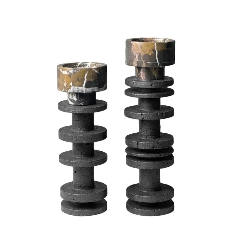 

Современный простой черный золотой цветок мрамор образец подсвечник орнамент модель украшение для комнаты настольный журнальный столик ТВ шкаф мягкий де
