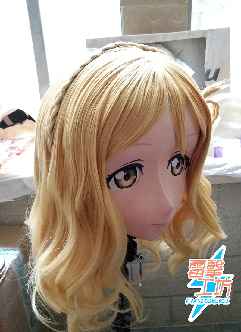 

(LJ-062) Customize Character Female/Girl Resin Kig Full Head With Lock Anime Cosplay Japanese Anime Kigurumi Mask