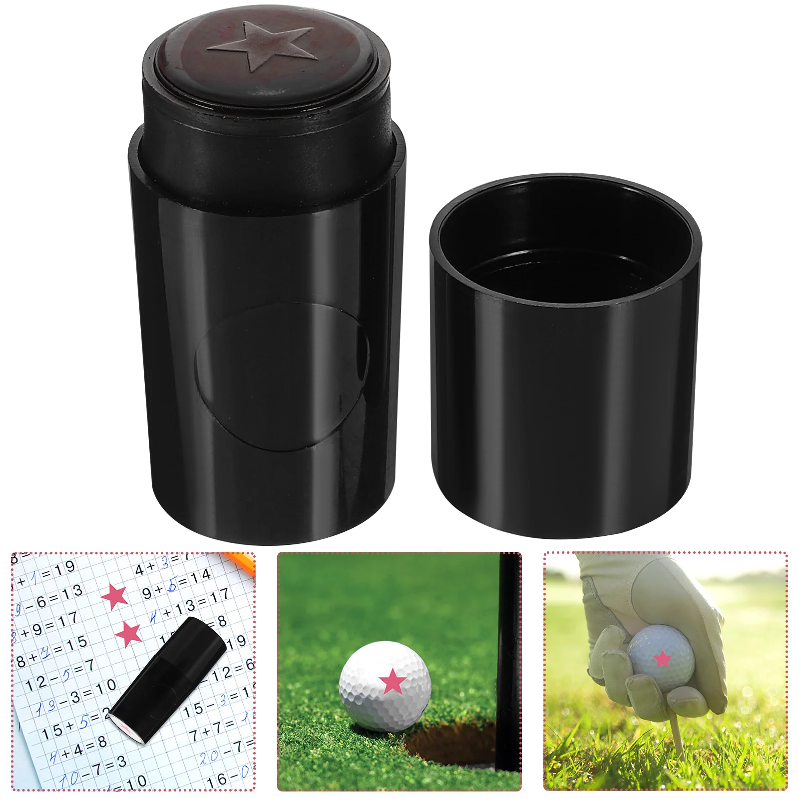 كرة جولف ختم المحمولة البلاستيك قابلة لإعادة الاستخدام الختام متعددة الوظائف كرة جولف ماركر أداة ختم الإبداعية الختام