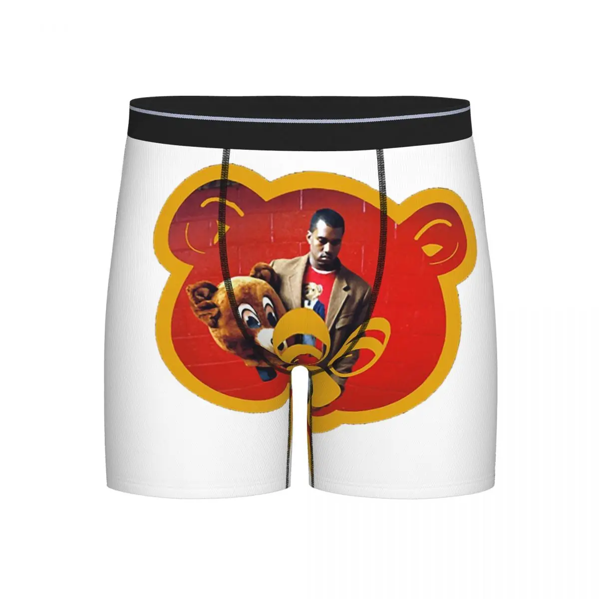 

Long Boxer Underpants Shorts Kanye West Dropout Bear Chicago Vintage Graduation Panties Male Comfortable Underwear for Homme Man