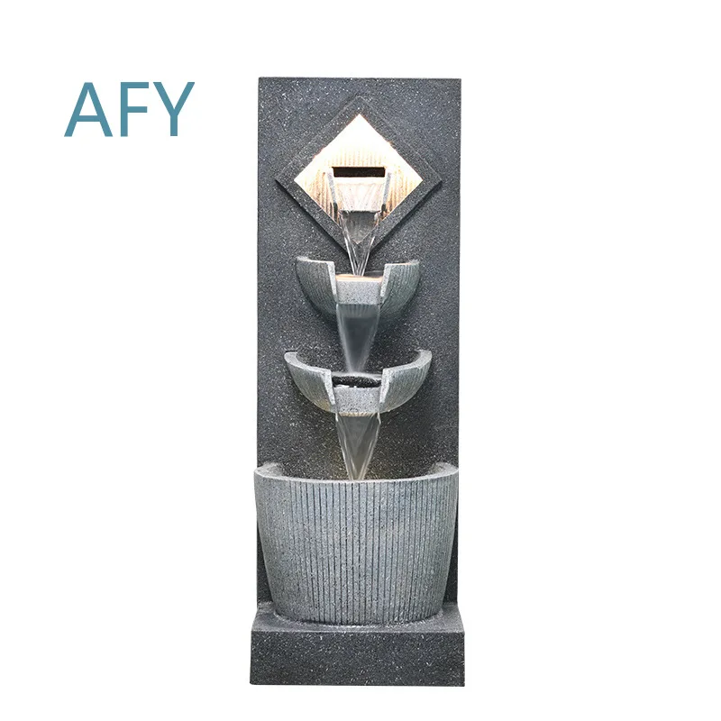Simple Flowing Water Ornament for Amazon Custom Rockery Fountain for Feng Shui Living Room Circulating Floor Water Feature
