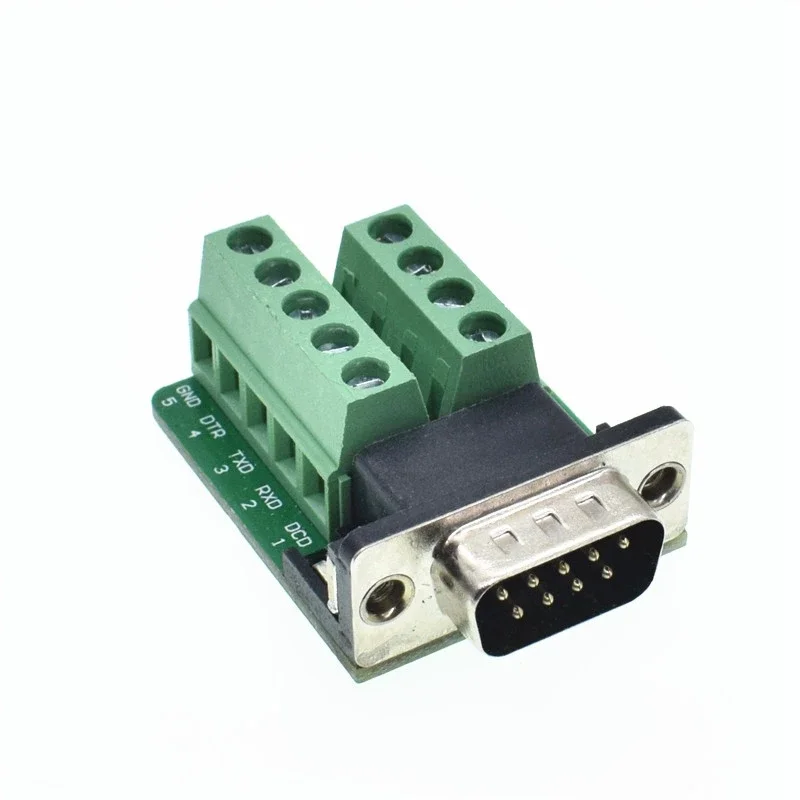 D-SUB 9pin DB9 Male Female Adapter Signals Terminal Module RS232 Serial To Terminal DB9 Connectors