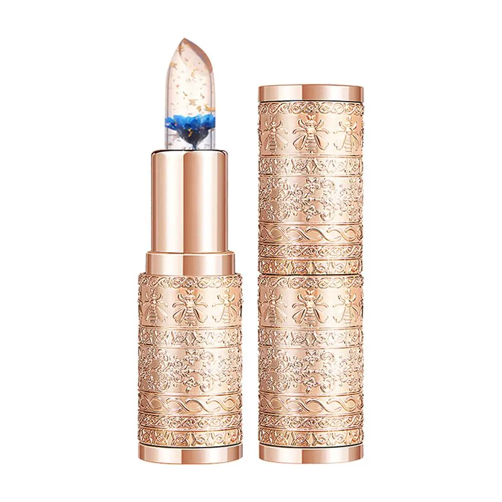 Lápiz labial gelatinoso resistente al agua, lápiz labial hidratante de larga duración, reparación de brillo de labios, bálsamo transparente, cambio de Color de labios, Temple W9p0