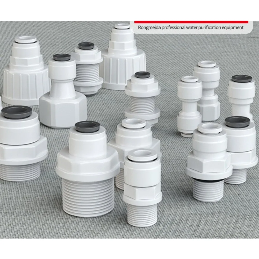 

1/8 "1/4" 3/8 "1/2" BSP штекерный шланг, прямая переборка, разъем POM, очищает питьевую воду, RO-фильтр, система обратного осмоса