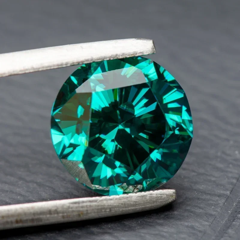 

НОВЫЕ муассанитовые камни Сакура, изумрудно-зеленый, основной цвет, круглая форма, подвески, материал для изготовления ювелирных изделий с сертификатом GRA