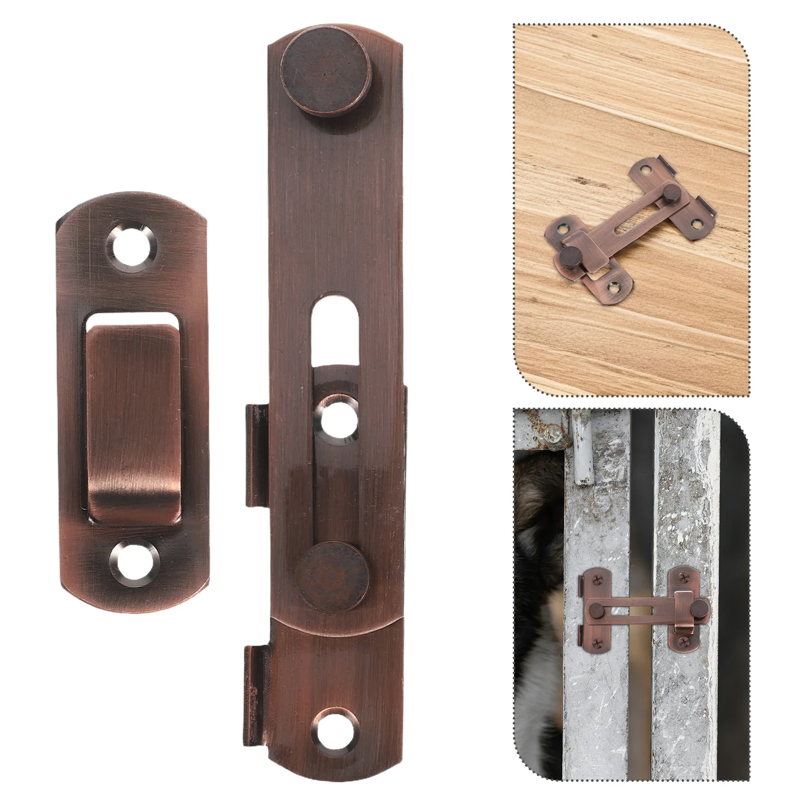 

Pet Barn Door Latch Buckle Outdoor Garden Gate Stainless Steel Bathroom Bolt