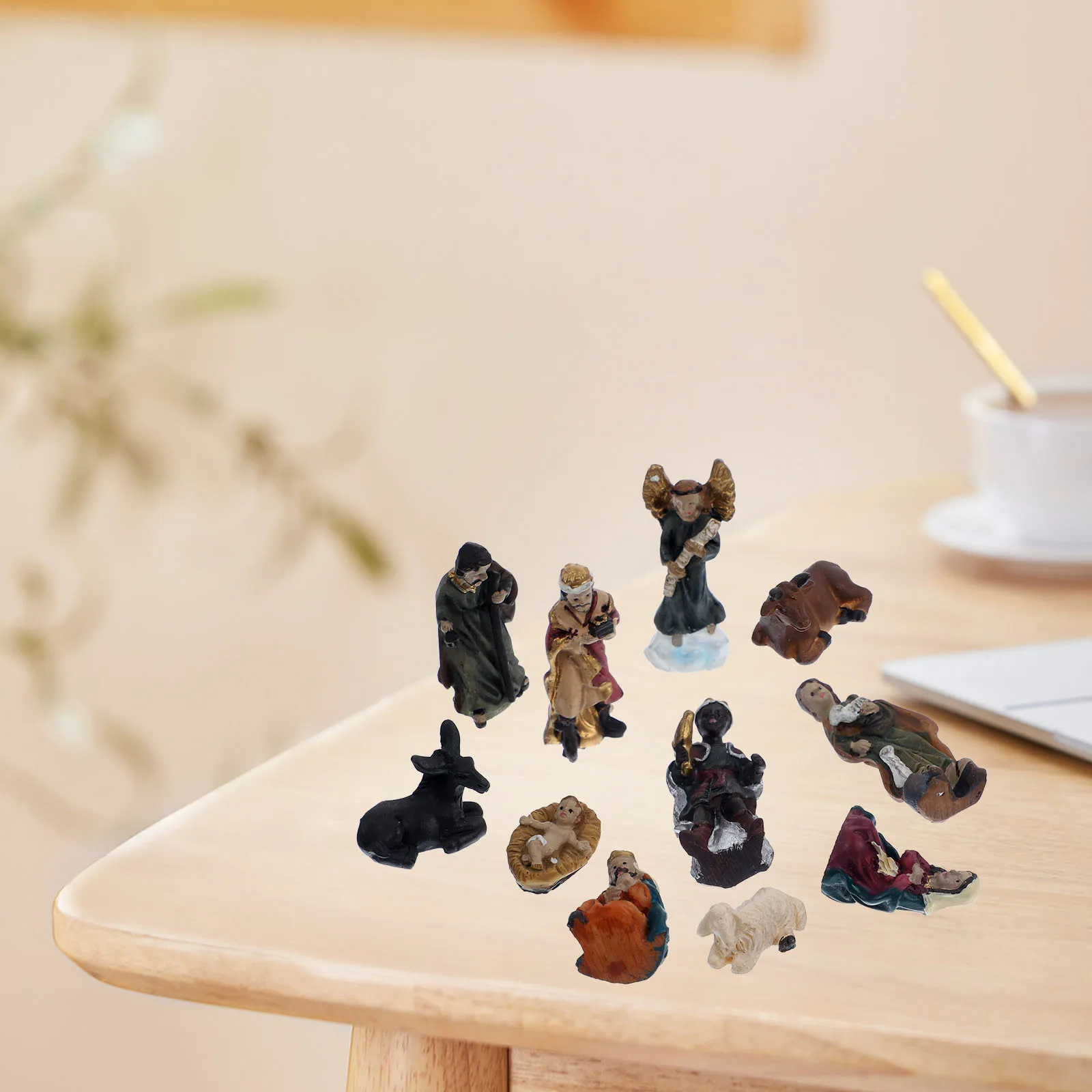 

1 set 1 Set Jesus Jesus Adornment Statue Religious Ornaments Church Decor Desktop Adornment Home Office Decoration Gift