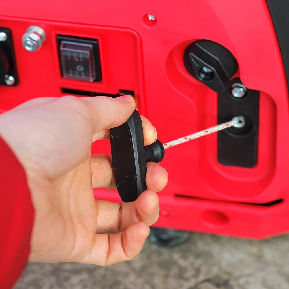 

2 Sets Plastic Handles 4m Rope Garage Door Starter Pull Cord Replacement Safety Cable Attic Ladder Ropes Emergency Kit Hardware