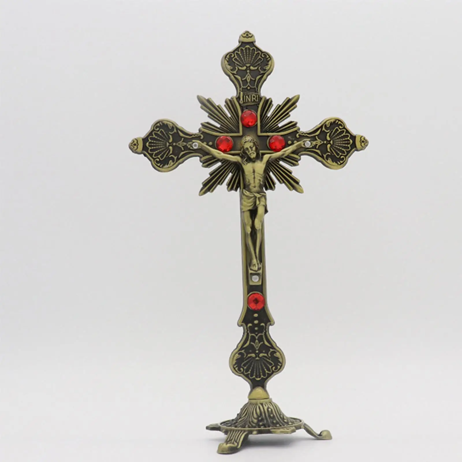 Hanging or Standing Crucifix Jesus Crucifix for Prayers Livingroom Chapel