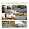 Allpowers-ソーラー充電器、ポータブル、防水、折りたたみ式ソーラーパネル、キャンプ用、rv、ガーデンルーフ、400w、200w、140w、100w、60w 4