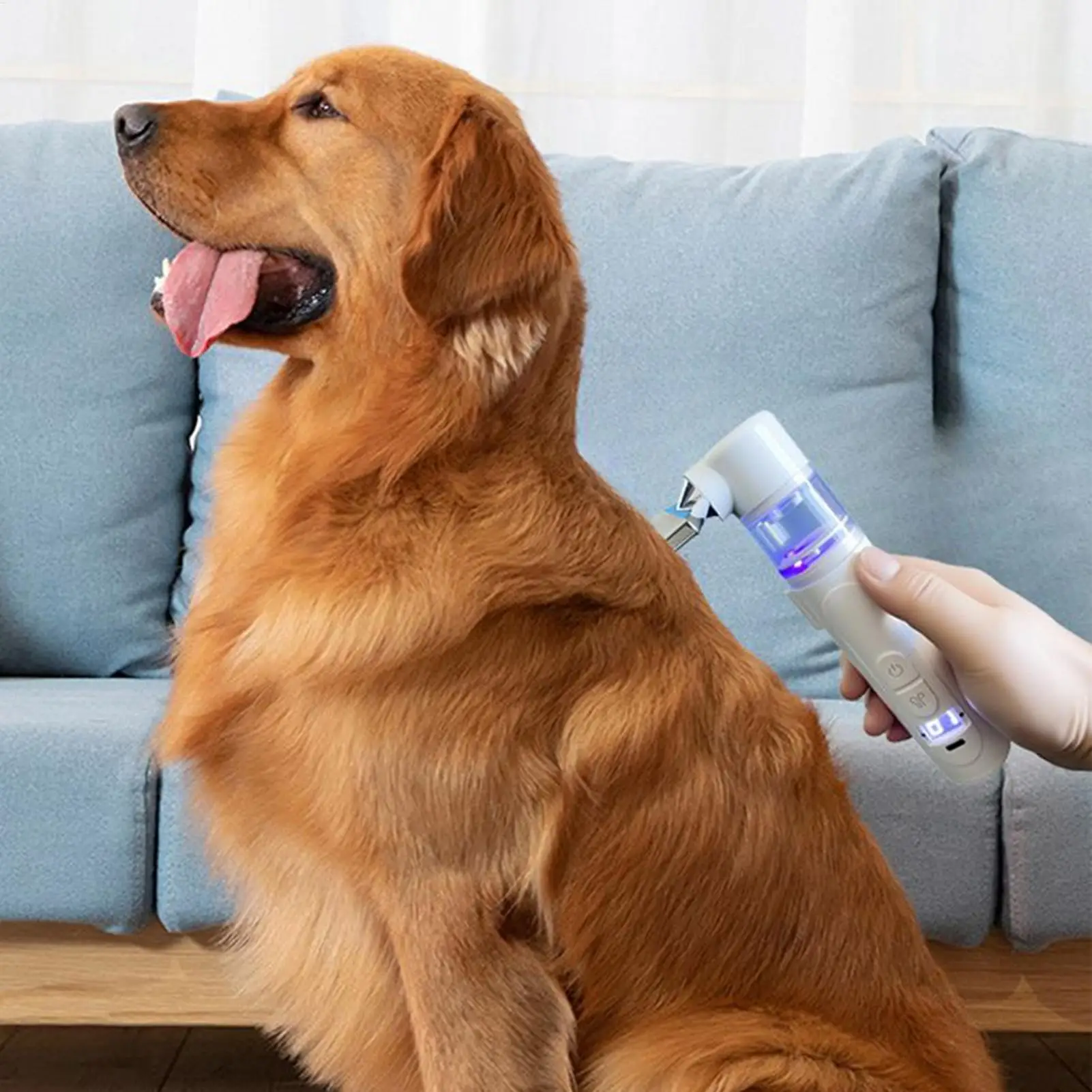 Pet Electric Lice Grabber Comb Portable Wireless  Hair Cleaning Grooming Multifunctional Removal Killer Brush for Pet  Dog Cat view 4