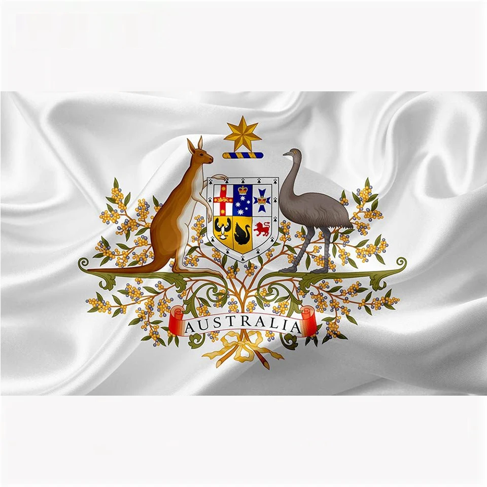 Flag of 2X3FT Symbol of Australia 3x5ft custom history yard hanging SPORT banner