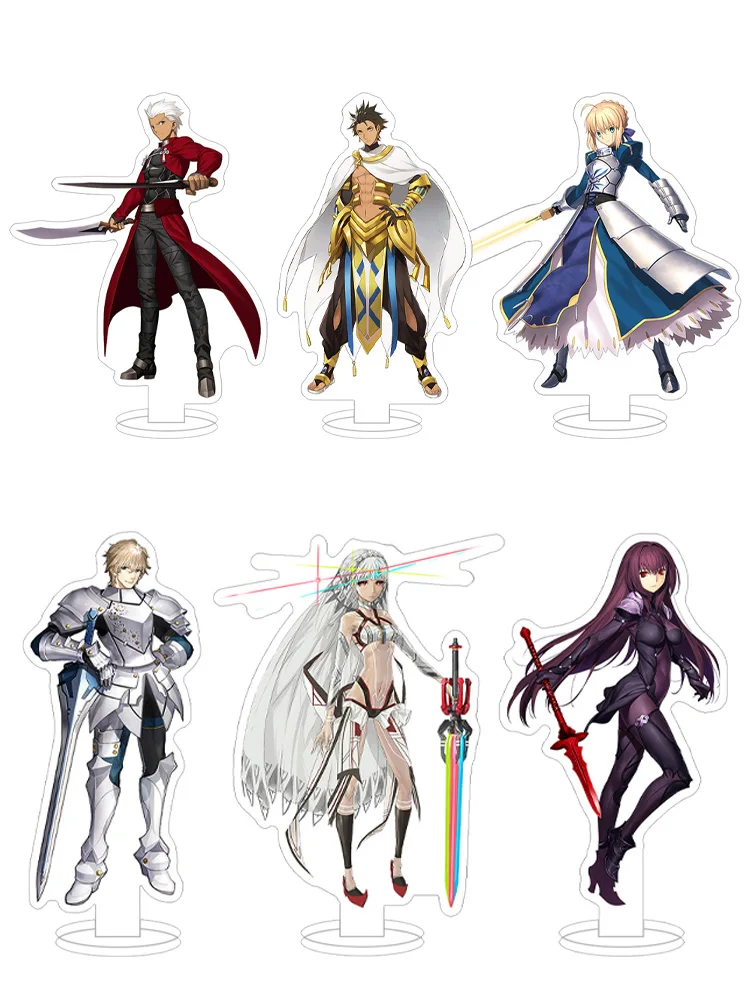 Destin/Grand ordre Altria Pendragon Gilgamesh Mash Kyrielight Ishtar Scáthach Anastasia Altria Caster figurine d'anime support en acrylique