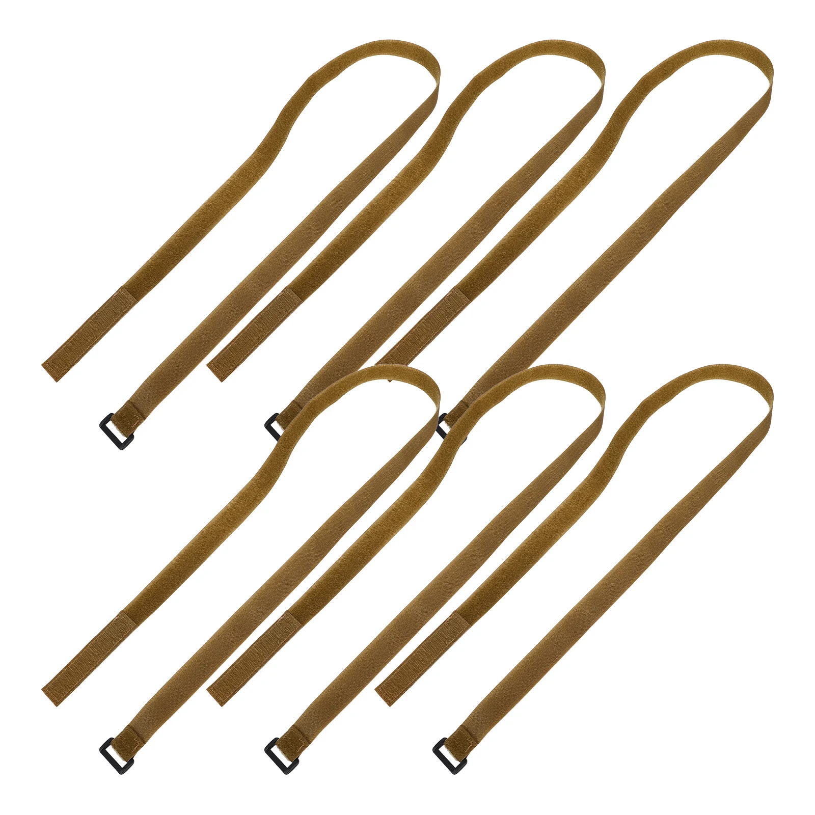 3 أزواج من أحزمة تجميع التخييم المصنوعة من النايلون المتين القابل للتعديل وحزام ربط للأمتعة للاستخدام الخارجي بلون كاكي يناسب حقيبة الظهر #5