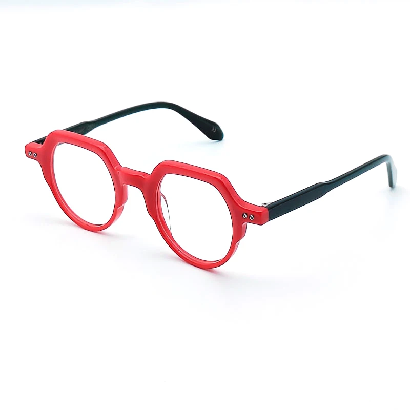 

New Fashion Vintage Hard Acetate Frame Brand named Sphere for Myopia Optical Eyeglass Retro Handcraft Women Man High Quality