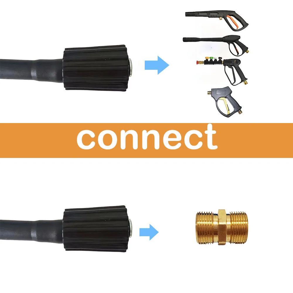 Mesin cuci mobil 0.5 ~ 40M, selang kabel pipa tekanan tinggi, pipa air pembersih cocok, selang pengganti untuk beberapa Sterwins