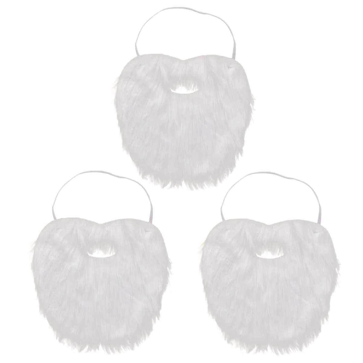 

3 PCS Santa Claus Beard Fake Mustache for Man False Beards Men s Christmas Costume