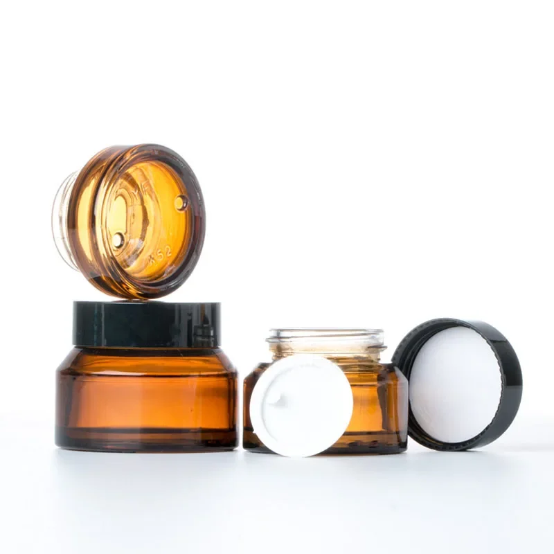 10 Stück 15/30/50g Glasbehälter mit Deckel, nachfüllbare Kosmetikbehälter, leere Creme-, Körperbutter-, Peeling-Tiegel, Behälter für Kosmetik – Detail 7