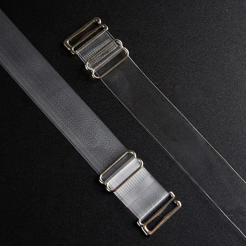 

High elastic transparent shoulder strap frosted stainless steel invisible strap antiskid bra transparent underwear strap