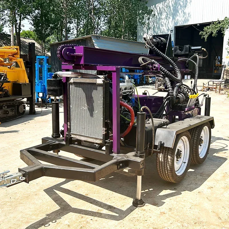 YG Top Selling Portable 100m 180m 200m 300 Meter Hydraulic Bore Hole Water Well Drilling Rig Machine For Sale