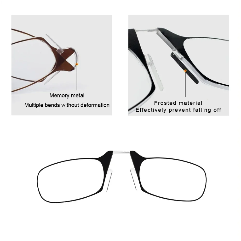 eyeglasses without temples eyeglasses for phone eyeglasses mens reading glasses womens fashion magnifying glasses clear frame