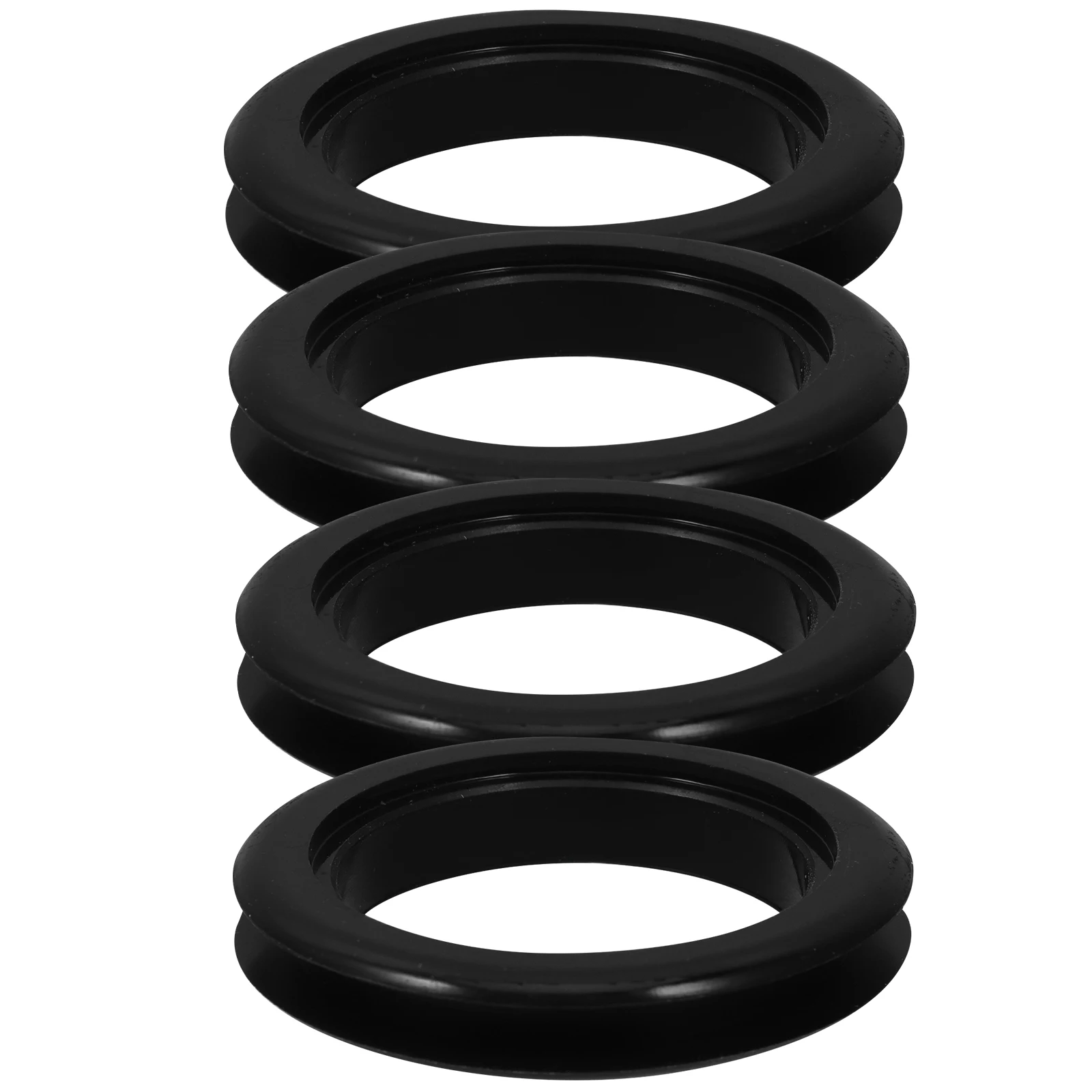 

4pcs Umbrella Hole Rings for Patio Table Sunshade Dust Plug Outdoor Garden Furniture Black Silicone Replacement Parts