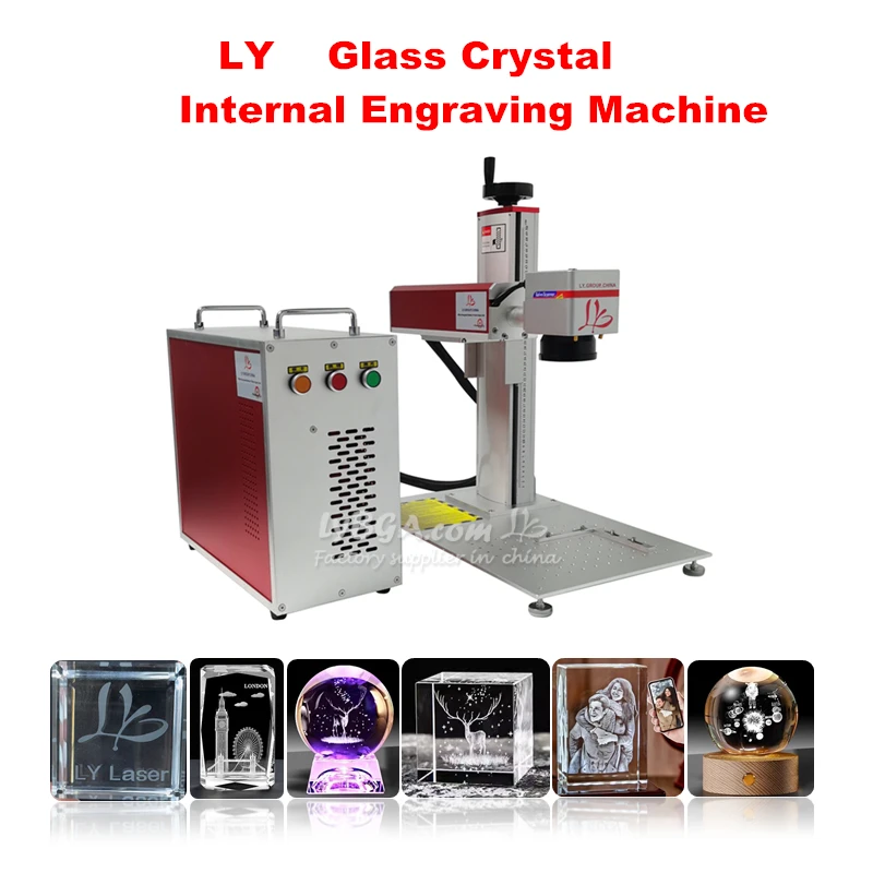Macchina per incidere di marcatura interna 3D per incisore laser UV di cristallo di vetro 10W 5W raffreddamento ad acqua raggi ultravioletti viola luce fredda