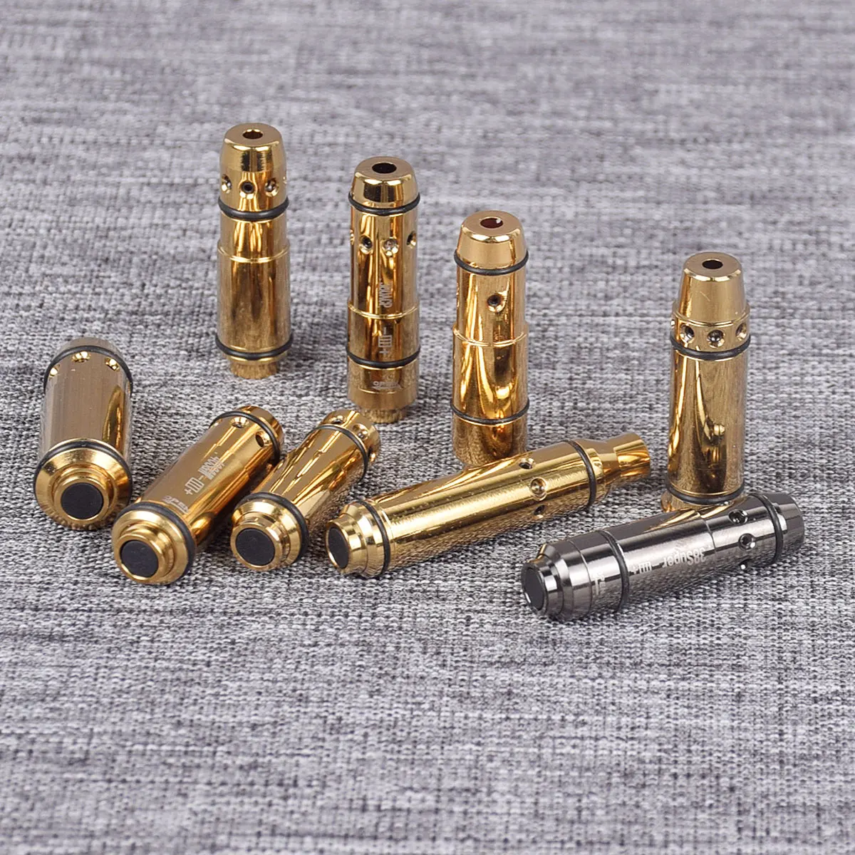 Tactical 9x19mm .40S&W .223Rem Red Dot Laser Training Bullet Bore Sight Dry Fire Trainer Cartridge Boresighter Glock 43 17 19