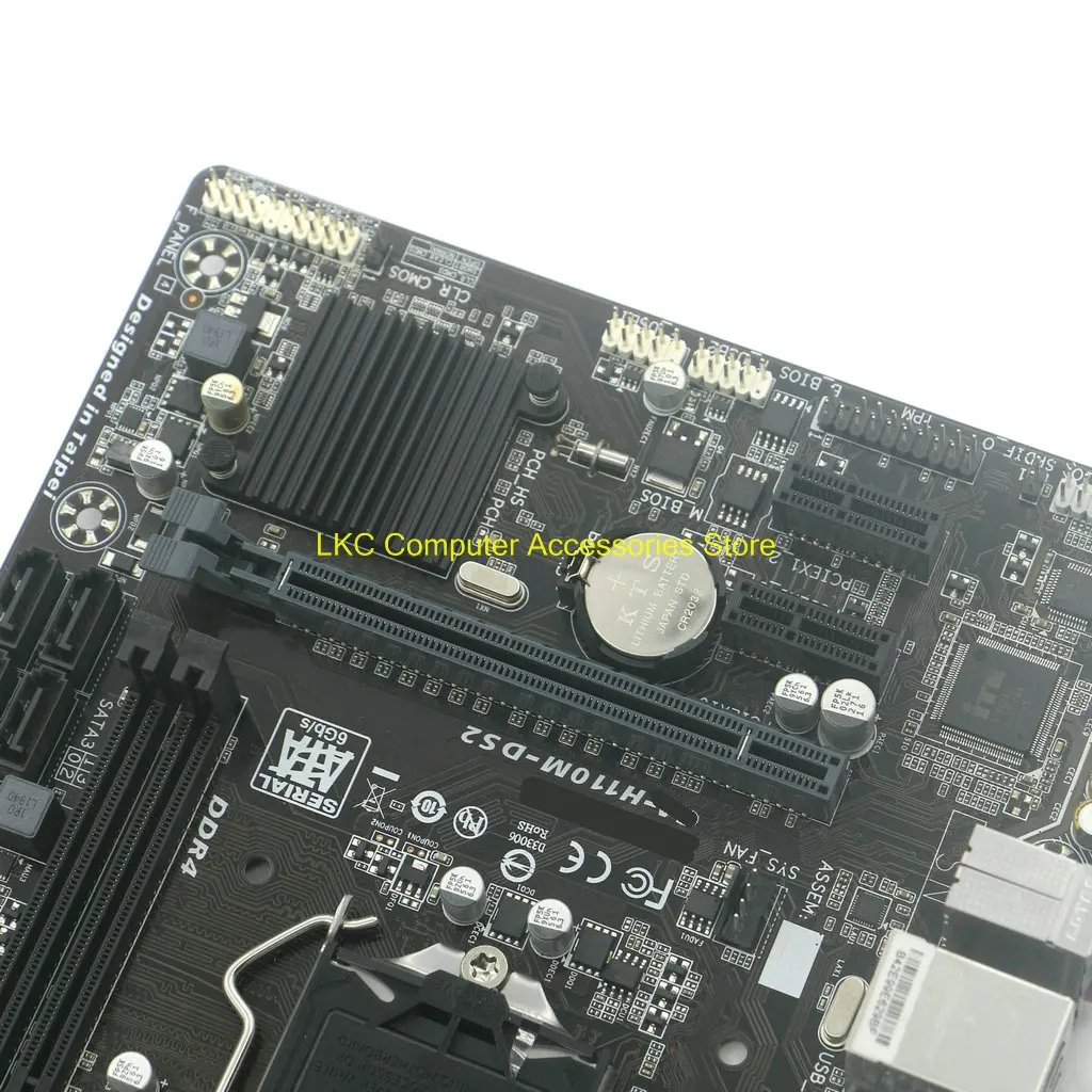 For GIGABYTE GA-H110M-DS2 Used Motherboard 32G LGA1151 DDR3 USB 3.0 Micro ATX H110M DS2 Mainboard 100%Tested