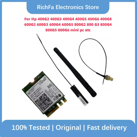 Used For Hp 400G2 600G5 800G2 800G4 800G6 mini pc etc OEM Wifi Antenna Cable Card 7260AC WiFi Wireless Network Card