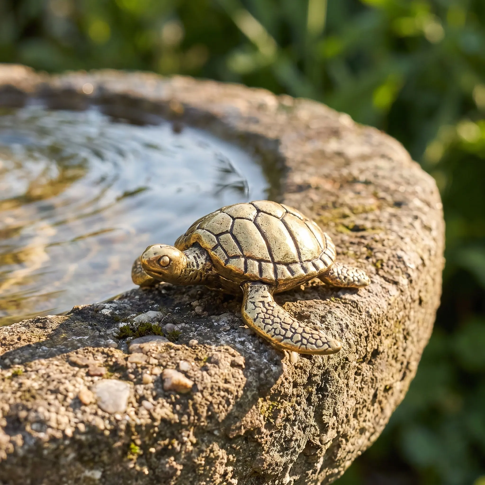 3 Pcs Mini Turtle Bath Tray Brass Shelf Decor Animal Statue Figurine Ornament Bird Desk