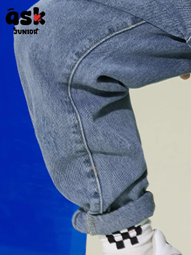 جينز ASK Junior Tween Boys Spring Fashion Sports المقاوم للبعوض #6