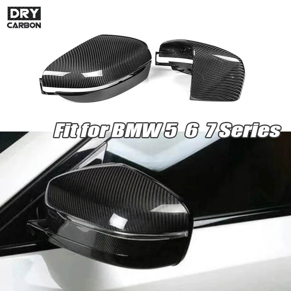 

Накладки на зеркала заднего вида из настоящего карбона для BMW 5 серии G30 G38, 6 серии GT G32, 7 серии G11 G12 2017-2018 годов