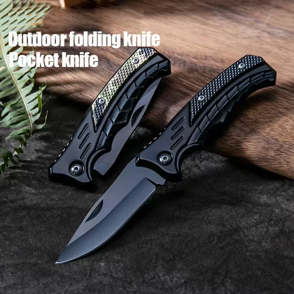 New stainless steel small knife, casual EDC convenient folding knife, multifunctional outdoor survival tool knife, camping trip