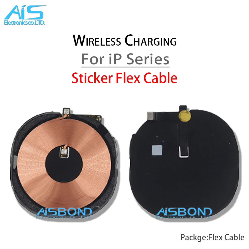 Wireless Charging Coil NFC With Volume Flex For iPhone 8 8P X XS XR 11 12 13 Pro Max Mini 11Pro Charger Panel Sticker Flex Cable