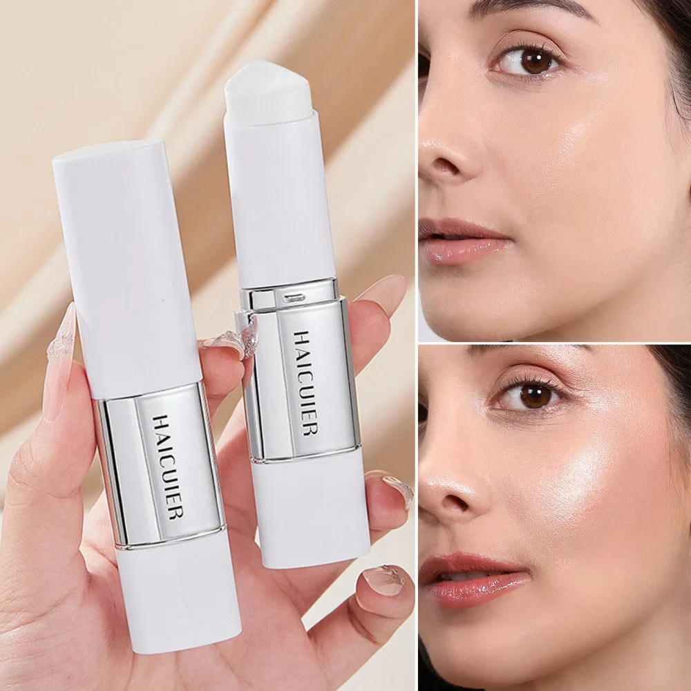 Crema de maquillaje de base duradera de doble cabeza, cubre defectos naturalmente, polvo no pegajoso, maquillaje de base transparente